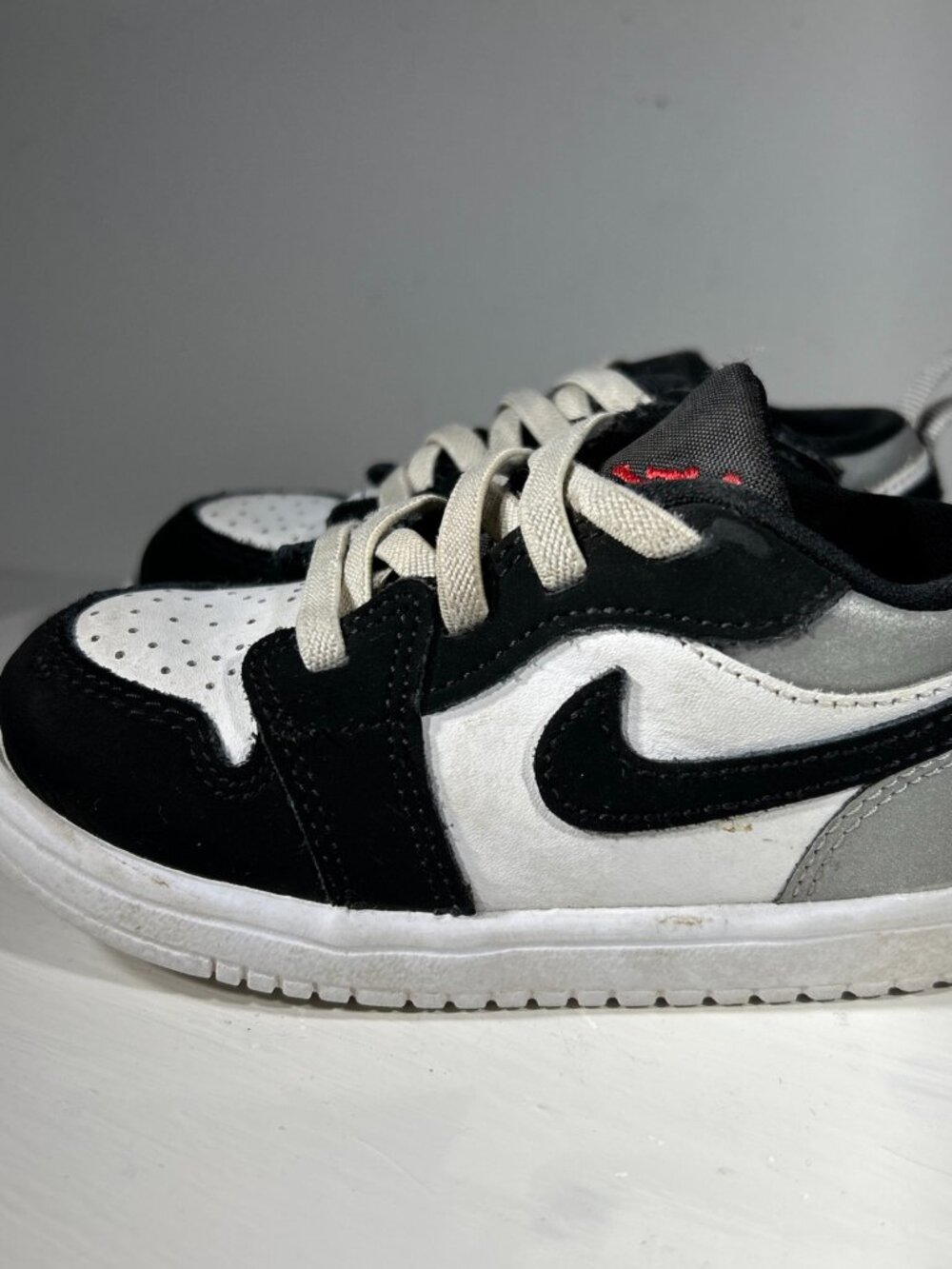 Nike Air Jordan 1 Toddler Shoes Sneakers Size 8C Slip On White Black Baby ALT SE